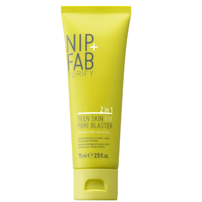 Picture of NIP FAB Teen Skin Fix 2 In 1 Mask and Scrub Pore Blaster 75ml