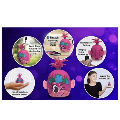 Picture of Trolls World Tour Poppy Pink Bluetooth Portable Speaker