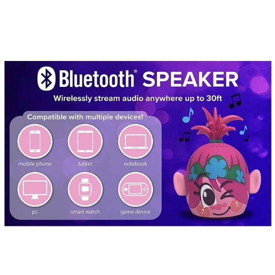 Picture of Trolls World Tour Poppy Pink Bluetooth Portable Speaker