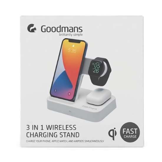 Picture of Goodmans 3 in 1 Wireless Charging Stand