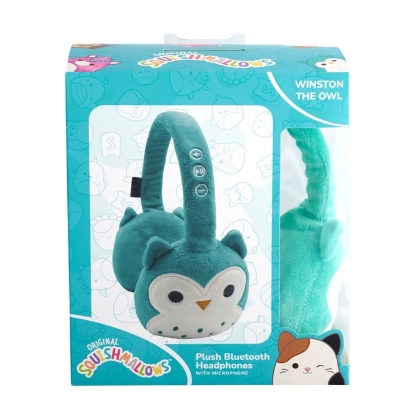 Picture of Squishmallows Winston The Owl Plush Bluetooth Headphones