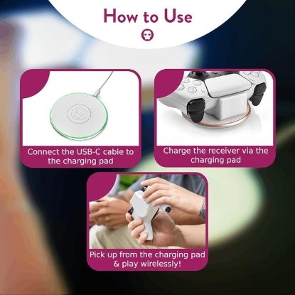 Picture of Numskull Wireless Charging Kit for PlayStation 5 DualSense Controller